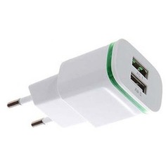 Сетевое зарядное устройство Continent 2хUSB, 2,4А White (ZN24-295WT) 2хUSB, 2,4А White (ZN24-295WT)