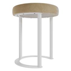 Пуф GENGLASS Horsix Pouf, 38х38х45 см, белый с бежевым сиденьем (GGS-01-3-1) Horsix Pouf, 38х38х45 см, белый с бежевым сиденьем (GGS-01-3-1)