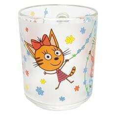 Кружка ND Play "Три кота: Цветы", стекло, 230 мл, в подарочной упаковке (309625) "Три кота: Цветы", стекло, 230 мл, в подарочной упаковке (309625)