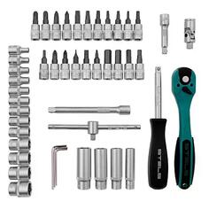 Набор ручного инструмента Stels 1/4", CrV, S2, 47 предметов, усиленный кейс (14099) 1/4", CrV, S2, 47 предметов, усиленный кейс (14099)