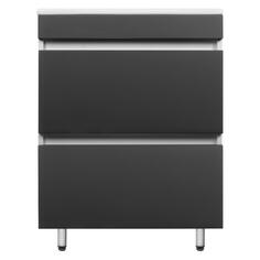 Тумба под раковину TOPPUS Velvet 60, напольная, под умывальник Quadro, графит матовый (9711.017) Velvet 60, напольная, под умывальник Quadro, графит матовый (9711.017)