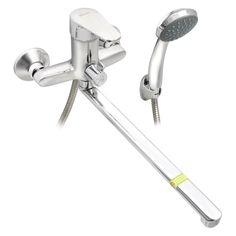 Смеситель для ванны и душа ELEANTI Sapphire, с металлическим шлангом, хром (0402.933) Sapphire, с металлическим шлангом, хром (0402.933)