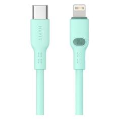 Кабель Havit USB Type-C/Lightning, 1 м, бирюзовый (CB6281gr) USB Type-C/Lightning, 1 м, бирюзовый (CB6281gr)