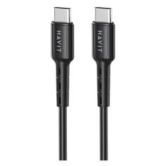 Кабель Havit USB Type-C, 3A, 1 м, черный (CB6235) USB Type-C, 3A, 1 м, черный (CB6235)