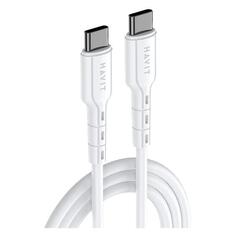 Кабель Havit USB Type-C, 3A, 1 м, белый (CB6235) USB Type-C, 3A, 1 м, белый (CB6235)