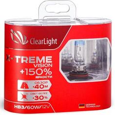 Лампа автомобильная галогенная Clearlight HB3 X-treme Vision, 2 шт (ML9005XTV) HB3 X-treme Vision, 2 шт (ML9005XTV)
