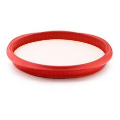 Форма для киша Brabantia Lekue, силиконовая, с керамической тарелкой, 28 см, красная (881022) Lekue, силиконовая, с керамической тарелкой, 28 см, красная (881022)