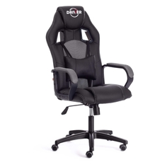 Игровое кресло Tetchair Driver 22, кожзам/ткань, черное/серое (19298) Driver 22, кожзам/ткань, черное/серое (19298)