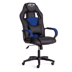 Игровое кресло Tetchair Driver 22, кожзам/ткань, черное/синее (19300) Driver 22, кожзам/ткань, черное/синее (19300)