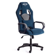Игровое кресло Tetchair Driver 22, флок/ткань, синее/серое (19294) Driver 22, флок/ткань, синее/серое (19294)