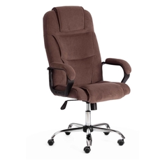 Кресло Tetchair Bergamo 22, хром/флок, коричневое (19372) Bergamo 22, хром/флок, коричневое (19372)