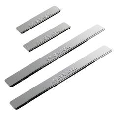 Накладки внутренних порогов DOLLEX для Haval F7, штамп Haval, нержавеющая сталь, 4 шт (NPS-100) для Haval F7, штамп Haval, нержавеющая сталь, 4 шт (NPS-100)