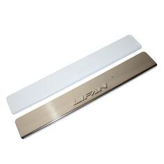 Накладки внутренних порогов DOLLEX для Lifan Myway, штамп Lifan, нержавеющая сталь, 2 шт (NPS-082) для Lifan Myway, штамп Lifan, нержавеющая сталь, 2 шт (NPS-082)