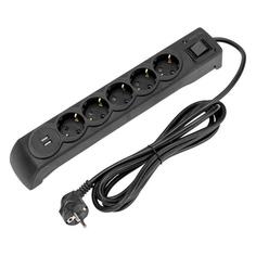 Сетевой фильтр KRANZ 2хUSB, 3 м, черный (13-4702) 2хUSB, 3 м, черный (13-4702)