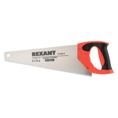 Ножовка Rexant по дереву "Зубец", 400 мм, 7-8 TPI, каленый зуб 2D, двухкомпонентная рукоятка (12-8213) по дереву "Зубец", 400 мм, 7-8 TPI, каленый зуб 2D, двухкомпонентная рукоятка (12-8213)