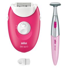 Эпилятор Braun S3 SE3-202, розовый/белый S3 SE3-202, розовый/белый