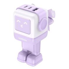 Сетевое зарядное устройство uGreen CD361 Nexode RG 65W USB-A + 2хUSB-C Robot GaN Tech Fast Charger EU Pink (35291) CD361 Nexode RG 65W USB-A + 2хUSB-C Robot GaN Tech Fast Charger EU Pink (35291)