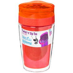 Термокружка Sistema To-Go Twist n Sip Tea, 370 мл Orange (21476) To-Go Twist n Sip Tea, 370 мл Orange (21476)