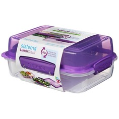 Ланч-бокс Sistema To Go, 3 секции, 1,8 л Violet (21710) To Go, 3 секции, 1,8 л Violet (21710)