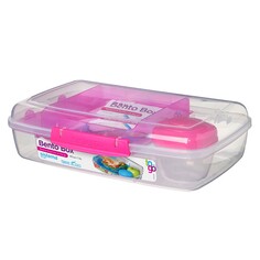 Ланч-бокс Sistema Bento To Go, многосекционный, 1,76 л, с баночкой Red (21671) Bento To Go, многосекционный, 1,76 л, с баночкой Red (21671)