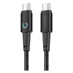Кабель Deppa Moon, USB-С/USB-С, 100 Вт, 1,5 м, черный (72524) Moon, USB-С/USB-С, 100 Вт, 1,5 м, черный (72524)