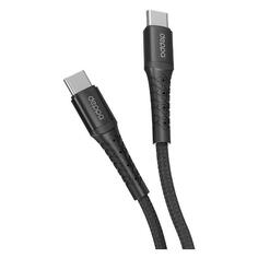 Кабель Deppa Armor, USB-C/USB-C, 1 м, черный (72518) Armor, USB-C/USB-C, 1 м, черный (72518)