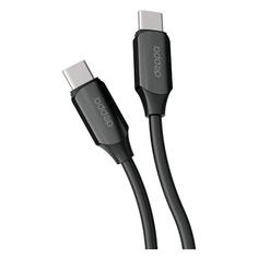 Кабель Deppa Silk, USB-С/USB-С, 60 Вт, 1,2 м, черный (72536) Silk, USB-С/USB-С, 60 Вт, 1,2 м, черный (72536)