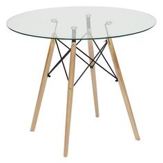 Обеденный стол Tetchair Cindy Glass, 80х75 см, прозрачный (13068) Cindy Glass, 80х75 см, прозрачный (13068)