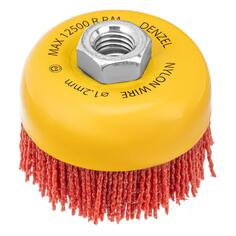 Насадка-щетка для УШМ Denzel "Чашка", 75 мм, желтая (74465) "Чашка", 75 мм, желтая (74465)
