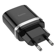 Сетевое зарядное устройство Hoco C12Q USB-A QC3.0 + кабель microUSB Black C12Q USB-A QC3.0 + кабель microUSB Black