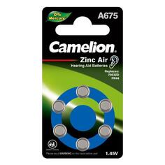 Батарейка Camelion ZA675 BL-6 Mercury Free, 1.4V, 620mAh (A675-BP6) ZA675 BL-6 Mercury Free, 1.4V, 620mAh (A675-BP6)