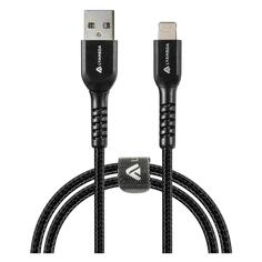 Кабель LYAMBDA USB Type-A(m)/Lightning(m), 2,4A, 0,5 м, чёрный (LAL05-BK) USB Type-A(m)/Lightning(m), 2,4A, 0,5 м, чёрный (LAL05-BK)