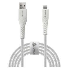 Кабель LYAMBDA USB Type-A(m)/Lightning(m), 2,4A, 1 м, белый (LAL10-WH) USB Type-A(m)/Lightning(m), 2,4A, 1 м, белый (LAL10-WH)