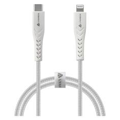 Кабель LYAMBDA USB Type-C(m)/Lightning(m), 3A, 0,5 м, белый (LCL05-WH) USB Type-C(m)/Lightning(m), 3A, 0,5 м, белый (LCL05-WH)
