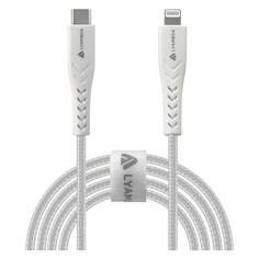 Кабель LYAMBDA USB Type-C(m)/Lightning(m), 3A, 1 м, белый (LCL10-WH) USB Type-C(m)/Lightning(m), 3A, 1 м, белый (LCL10-WH)