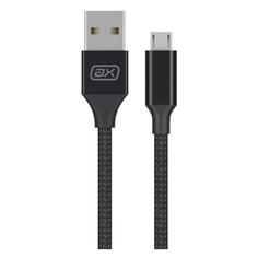 Кабель AXXA USB/microUSB, 2А, нейлон, 2 м, черный (7262) USB/microUSB, 2А, нейлон, 2 м, черный (7262)