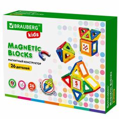 Магнитный конструктор Brauberg Magnetic Blocks, 26 деталей (663844) Magnetic Blocks, 26 деталей (663844)