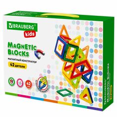 Магнитный конструктор Brauberg Big Magnetic Blocks, 42 детали (663846) Big Magnetic Blocks, 42 детали (663846)