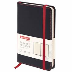 Блокнот Brauberg Office, А6, 80 листов, клетка, под кожу, черный (113325) Office, А6, 80 листов, клетка, под кожу, черный (113325)