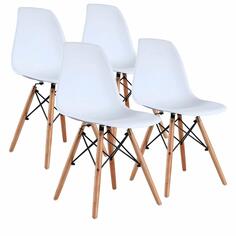 Комплект стульев Brabix Eames, белый, 4 шт (2033A) Eames, белый, 4 шт (2033A)