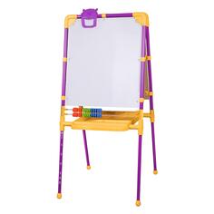 Мольберт Brauberg Nika Kids, мел/маркер, 53х46 см, сиреневый (238050) Nika Kids, мел/маркер, 53х46 см, сиреневый (238050)