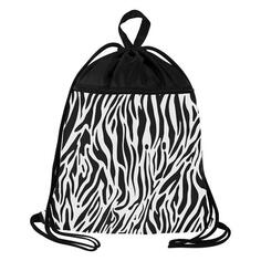 Мешок для обуви Brauberg Zebra, большой, с ручкой, карман на молнии, сетка, 49х41 см (271611) Zebra, большой, с ручкой, карман на молнии, сетка, 49х41 см (271611)