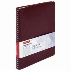 Тетрадь Brauberg Office Pro, В5, под кожу, гребень, клетка, 80 листов, коричневая (111047) Office Pro, В5, под кожу, гребень, клетка, 80 листов, коричневая (111047)
