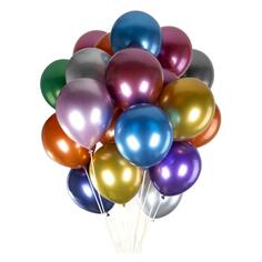 Шары воздушные Brauberg Kids "Хром", 30 см, 20 шт, ассорти (591887) Kids "Хром", 30 см, 20 шт, ассорти (591887)