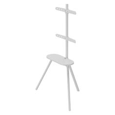 Стойка для телевизора Uniteki мобильная, напольная с полкой, 37-65", белая (ST005NW) мобильная, напольная с полкой, 37-65", белая (ST005NW)