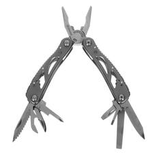 Мультитул ЕРМАК 11 функций, 9 насадок на отвертку + адаптер, 16,5 см, алюминий/нержавеющая сталь (118-168) 11 функций, 9 насадок на отвертку + адаптер, 16,5 см, алюминий/нержавеющая сталь (118-168)