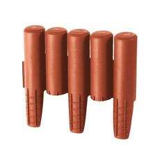 Ограждение для клумб Prosperplast Palisada, 2,7 м, 15,5 см, терракот (IPAL5-R624) Palisada, 2,7 м, 15,5 см, терракот (IPAL5-R624)