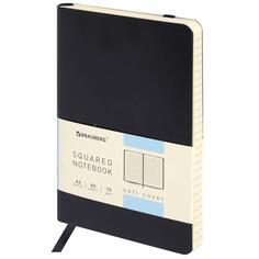 Блокнот Brauberg Metropolis Ultra, А6, 80 листов, клетка, под кожу, черный (113324) Metropolis Ultra, А6, 80 листов, клетка, под кожу, черный (113324)