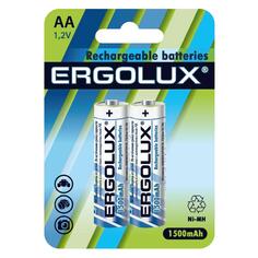 Аккумуляторы Ergolux AA 1500mAh Ni-Mh, 1,2 В, 2 шт (NHAA1500BL2) AA 1500mAh Ni-Mh, 1,2 В, 2 шт (NHAA1500BL2)