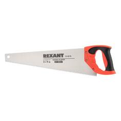 Ножовка Rexant по дереву "Зубец", 500 мм, 7-8 TPI, каленый зуб 2D, двухкомпонентная рукоятка (12-8215) по дереву "Зубец", 500 мм, 7-8 TPI, каленый зуб 2D, двухкомпонентная рукоятка (12-8215)